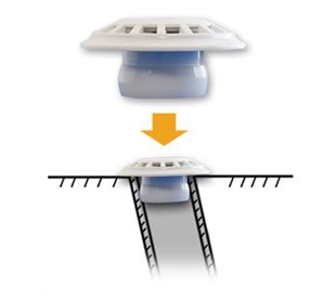 Adjustable angle bottom inlet